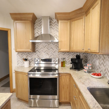 Warm Wood Wonder: White Oak Kitchen Remodel with Smart Storage