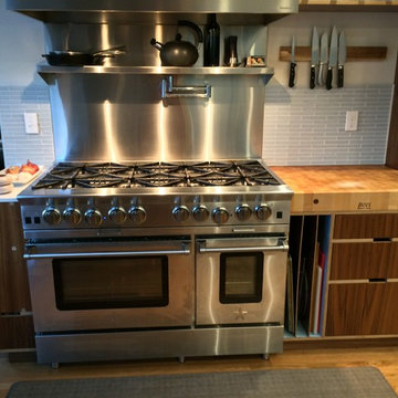 A 48" BlueStar Platinum Range featured in this Seattle Kitchen