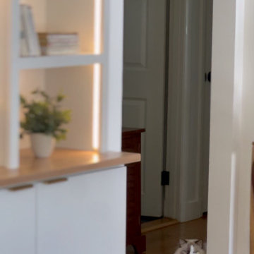 Modern Custom Built-In Bookcase with Integrated Lighting