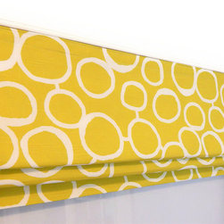 Roman Shades-Geometric Print Freehand - Roman Shades