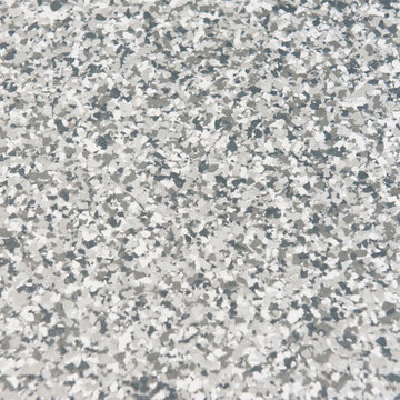 Preston Hollow- Stonehenge Blend custom floorCustom garage floor coating in the