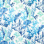 Ocean Fabric Coral Blue Aqua Sea Glass Watercolor Garden - Beach Style ...
