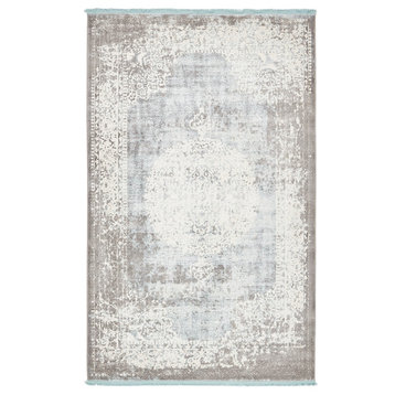 Unique Loom Light Blue Olwen New Classical 5' 0 x 8' 0 Area Rug