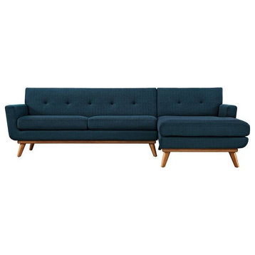 Griffon Right, Facing Sectional Sofa, Azure