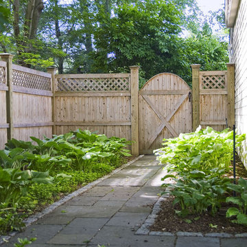 Backyard Oasis - Shelburne, VT - Wooden Fence and Gate