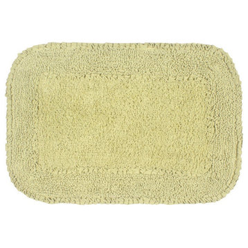 Radiant Collection Bath Rugs Set, 17x24 Rectangle, Green