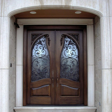 WOOD + WROUGHT IRON