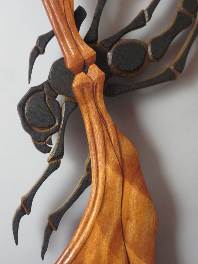 DETAIL: SuperFly (Wall-mounted Sculpture 44"x14")