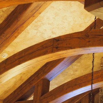 Hollow Knotty Alder Timber Trusses and beams