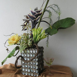 Modern Coastal, Asian Ikebana - Home Decor