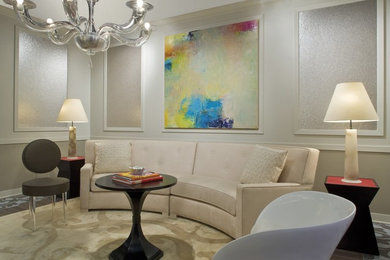 Inspiration for a timeless living room remodel in Chicago