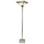 Dale Tiffany - Dale Tiffany STR16224 Leonetto, 1 Light Torchiere Floor Lamp, Pewter/Silver - Our Leonetto Fused Glass Torchiere Floor Lamp featLeonetto 1 Light Tor Silver Fused Glass *UL Approved: YES Energy Star Qualified: n/a ADA Certified: n/a  *Number of Lights: 1-*Wattage:100w E26 Medium Base bulb(s) *Bulb Included:No *Bulb Type:E26 Medium Base *Finish Type:Silver