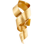 Cyan Design - Ribbons Sculpture Gold Leaf - Add a designer pop to your empty wall with Ribbons Sculpture from Cyan Design. Bring personality to your space with this glam styled piece.