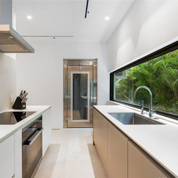 A Warm Theme for This Contemporary Kitchen Renovation in Milpitas, CA