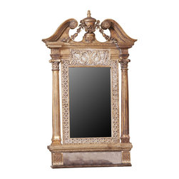 ANGELITA CARVED WOOD MIRROR - Wall Mirrors