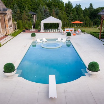 Classic Design Enhances a Massive Backyard