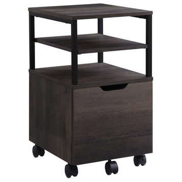 Contempo Mobile Cart in Ozark Ash Brown finish