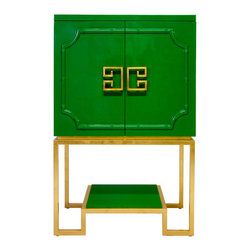 Worlds Away Anna Cabinet Green - Accent Chests And Cabinets