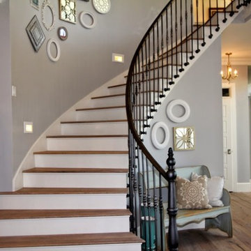 Utah Valley Parade of Homes Spiral Staircase