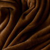 Bare Home Microplush Fleece Blanket, Cocoa, Throw/Travel