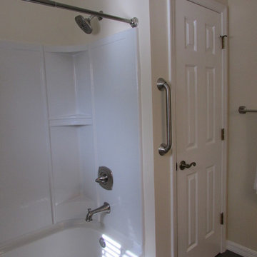 Bathroom Remodel-Refresh with fiberglass surround