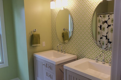 Example of a classic bathroom design in Other