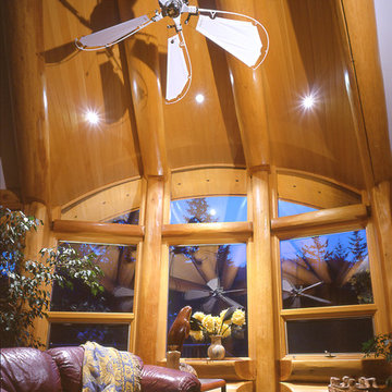 Bowen Island Round Log Post and Beam