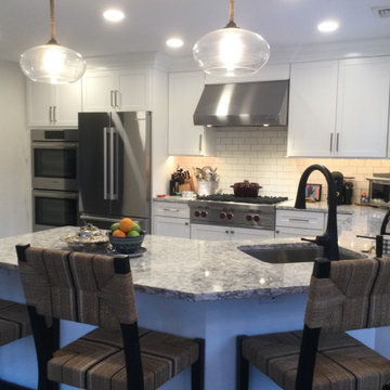 White shaker kitchen