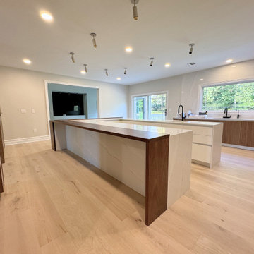 Dual Islands & Pocket Door Kitchen View