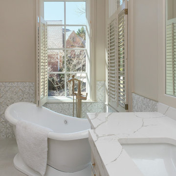 Picture Window in Stunning Bathroom - Renewal by Andersen of Georgia