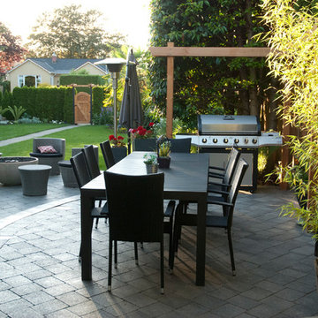 Circular Concrete Paver Patio