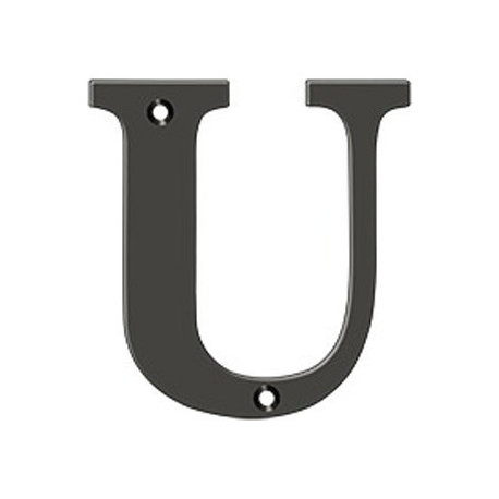 RL4U-10B 4" Residential Letter U, Oil Rubbed Bronze