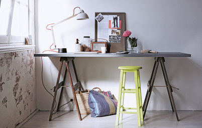 Spotted! Trestle Tables On Trend in the Home Office