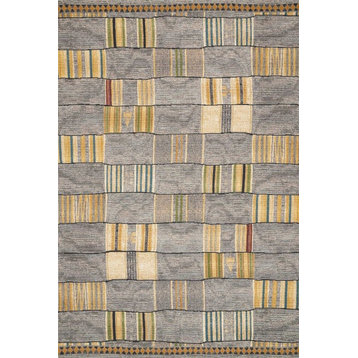 Mika In/out Area Rug by Loloi, Granite / Multi, 2'5"x4'
