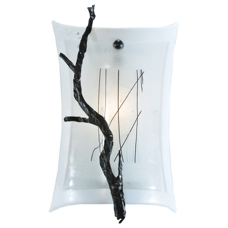 9W Metro Fusion Twigs Glass Wall Sconce