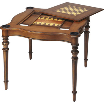 Eastwick Antique Cherry Game Table, Medium Brown