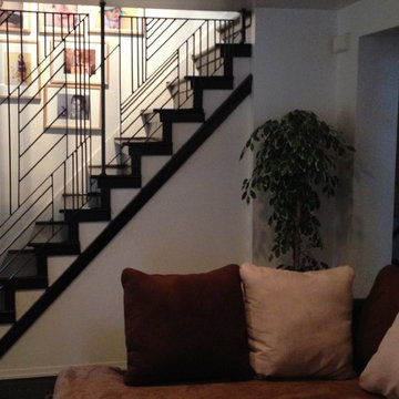 Contemporary interior railing
