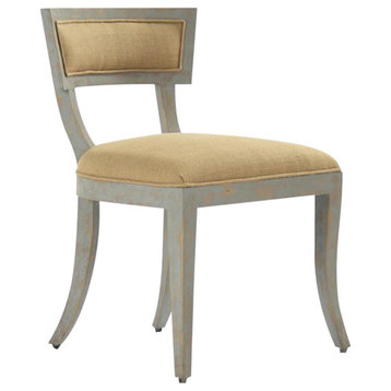 Side Chair AYER Light Gray Linen