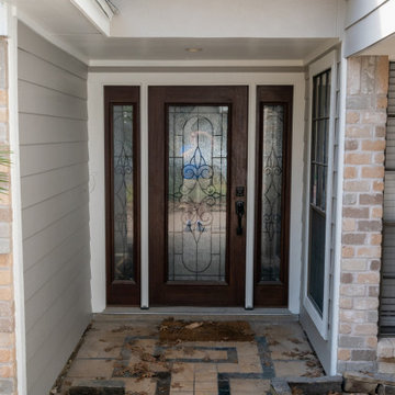 Full Hardie Plank Re-side with Sherwin Williams Emerald Paint