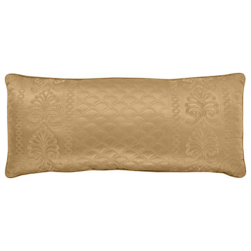 Five Queens Court Lincoln Boudoir Decorative Throw Pillow, Gold