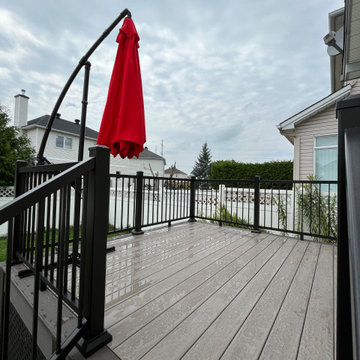 coastline dark hickory with black lattice