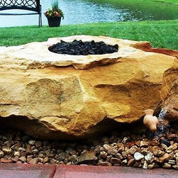 Fire/water boulder - Fire Pits