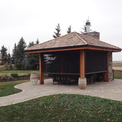 Motorized Screen Enclosure with Storm Door - Products