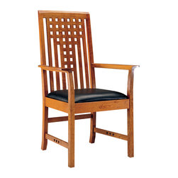 Stickley Lattice Arm Chair 91-2041-A - Dining Chairs