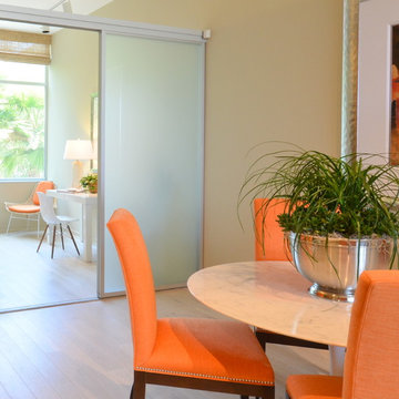 Single Panel Satin Aluminum Room Divider