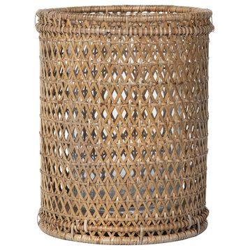 Rattan Cabo Candle Holder, Natural, Large
