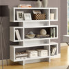 Bookshelf Bookcase Etagere 4 Tier 55"H Office Bedroom Laminate White