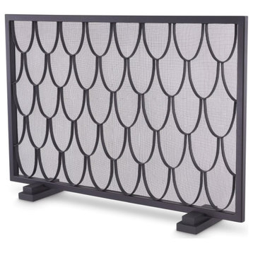 Scale Patterned Fire Screen | Eichholtz Valois