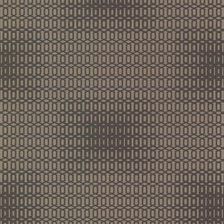 Rhona Chocolate Geometric - Wallpaper