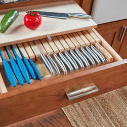 Knife Drawer w/Cutting Block - Kitchen Cabinetry